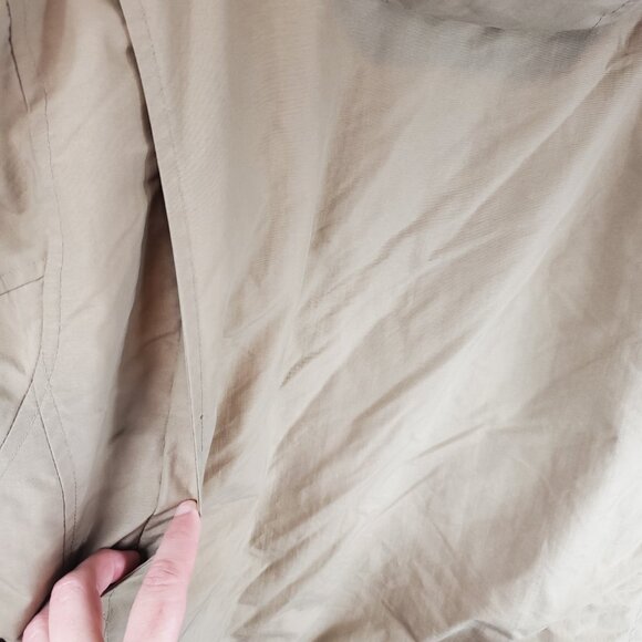 Dockers Tan Khaki Fleece Interior Hooded Lng Slv Zipper Closure Mens Jacket XL - Picture 13 of 16